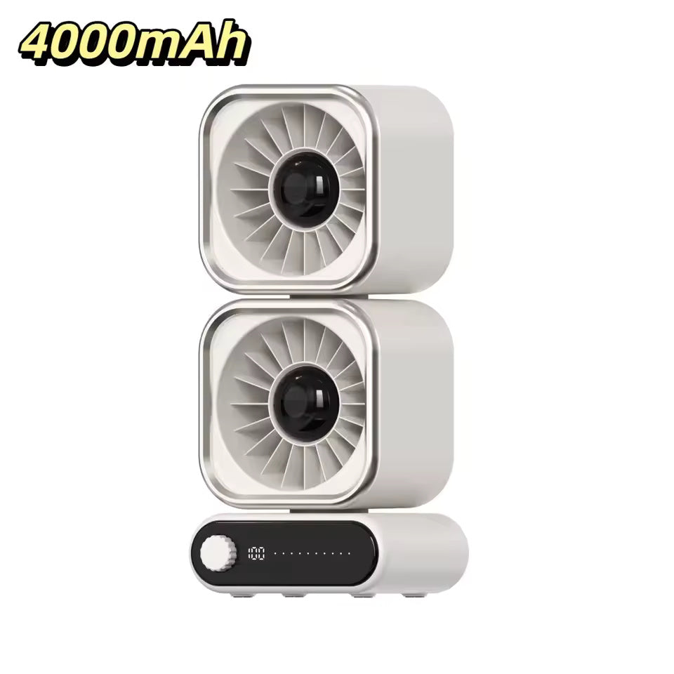 TGF-MCD450 Table Top Fan (Double Head) - Rechargable and Modern Design