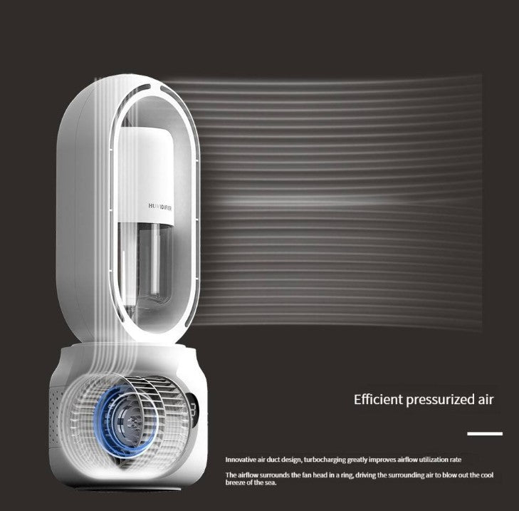 TGF-H87-2 ---- Portable Leafless Fan with Humidifier and Night Light