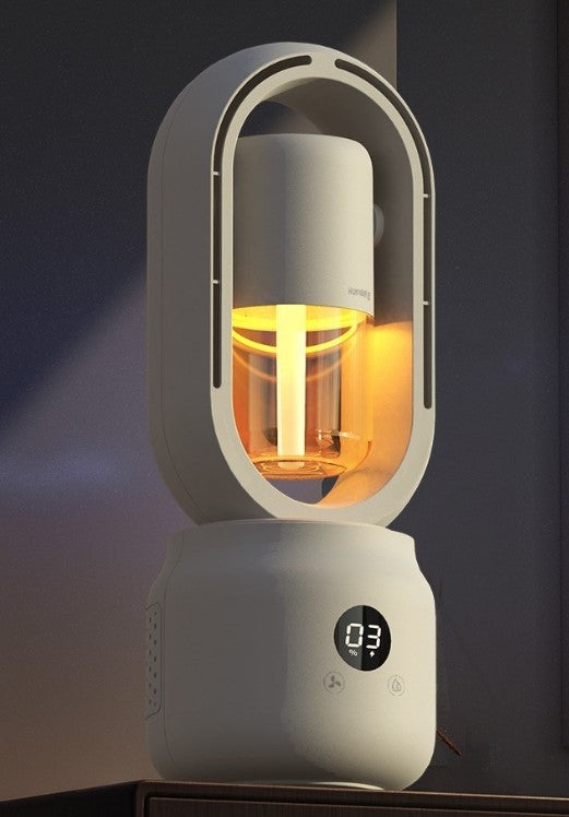TGF-H87-2 ---- Portable Leafless Fan with Humidifier and Night Light