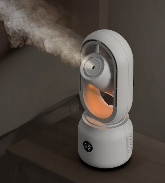 TGF-H87-2 ---- Portable Leafless Fan with Humidifier and Night Light