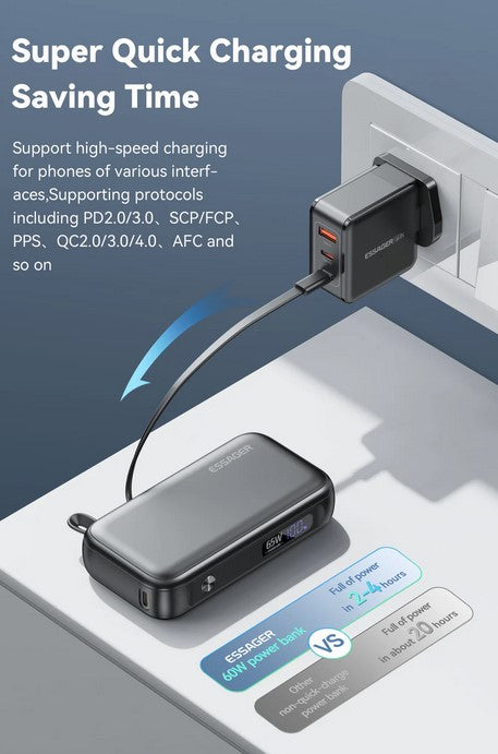 Essager - 15000 mAh - 65W Power Bank