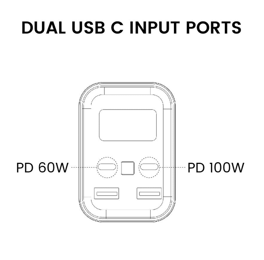 Nurzviy - Discover 100 - 28800 mAh Portable Power Bank - Grey color
