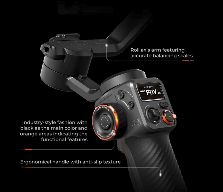 Hohem ---- iSteady M6 Smart Phone Gimbal With Fill Light and Ai tracking Sensor