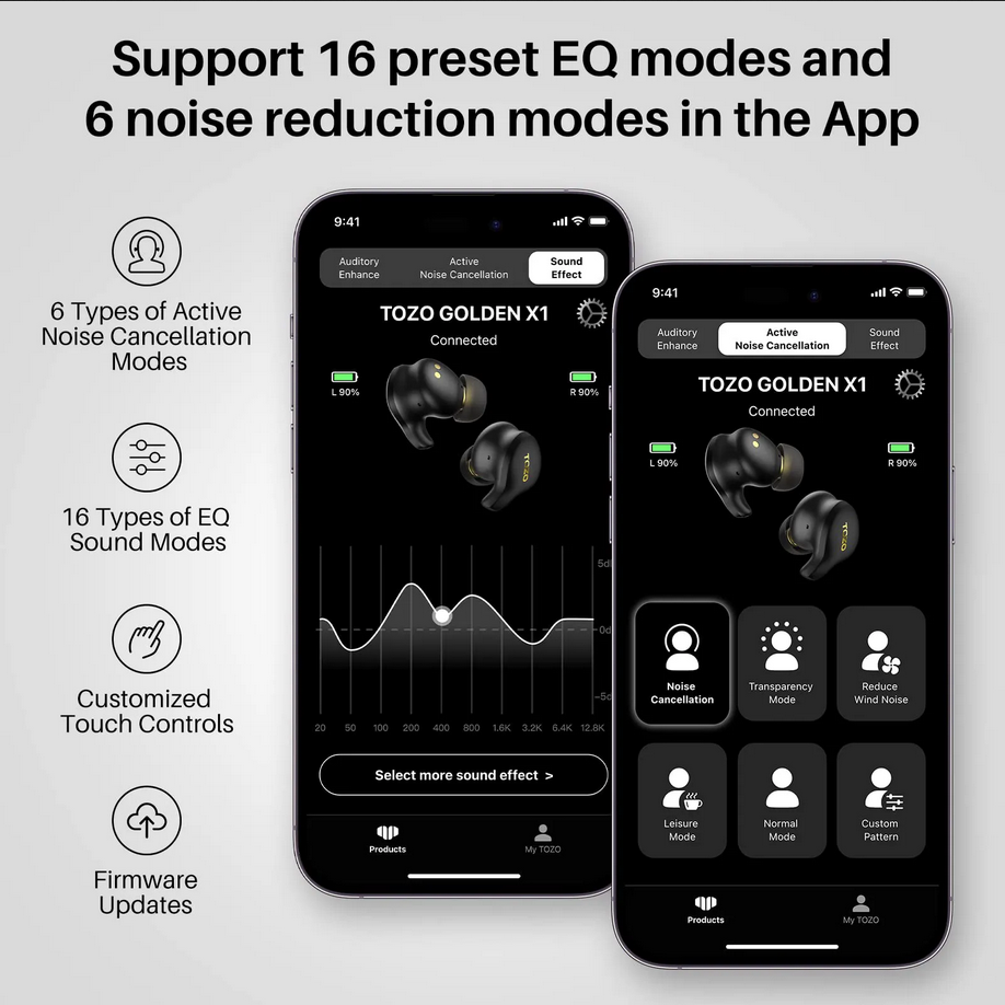 TOZO - Golden X1 Bluetooth 5.3 Earbuds