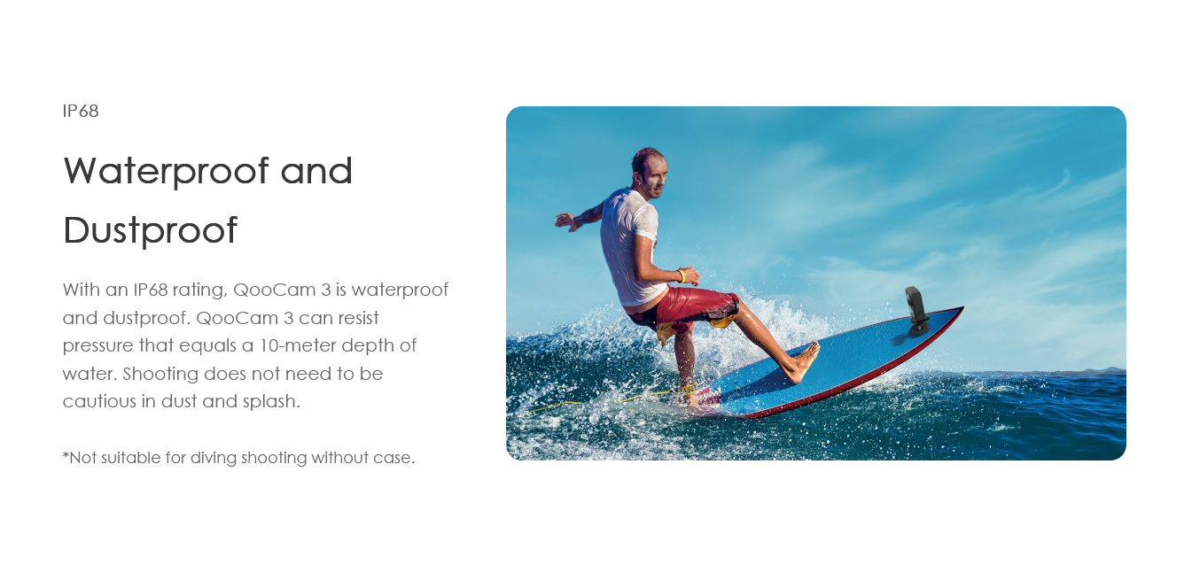 QoCam3 - 360 Degree Action Camera