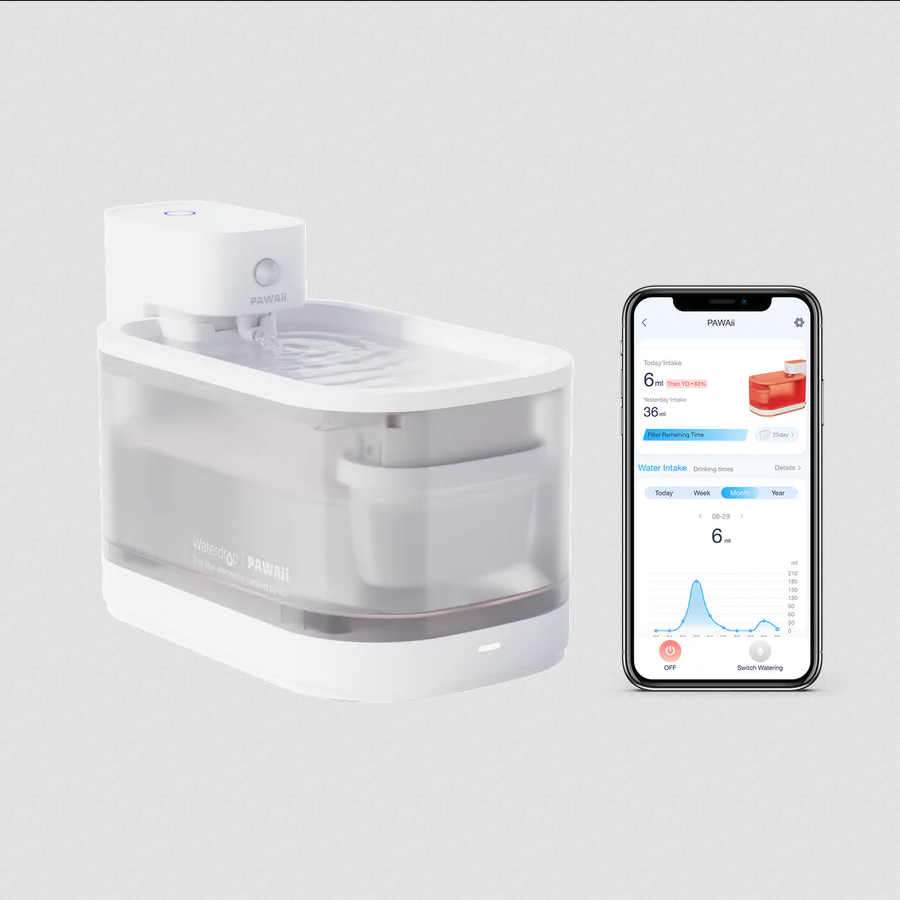 Wireless Pet Water Fountain Pro - With UV Sterilization and Smart App