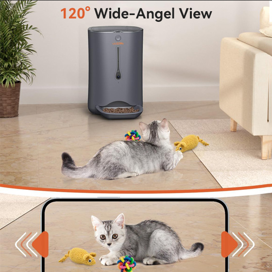 Pioneer Plus -7L - Automatic Wifi Dog Food Dispenser / Cat Feeder with Camera