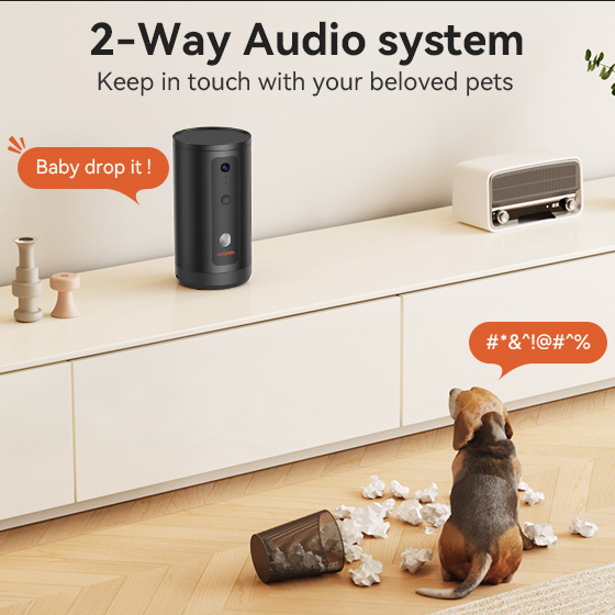Guardian Dog Treat Dispenser with 1080P Full HD Camera