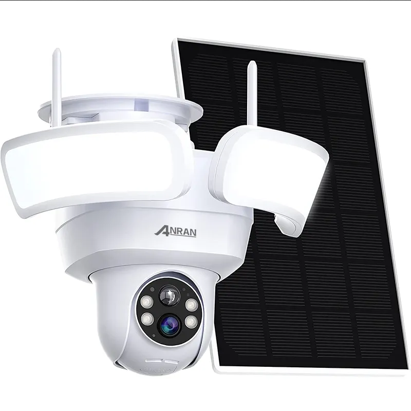 F1 Pro ----2K 2.4G WiFi Solar Wireless Security Camera with floorlight, Night Vision and Solar Panel