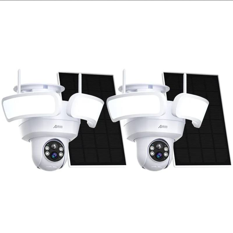 F1 Pro ----2K 2.4G WiFi Solar Wireless Security Camera with floorlight, Night Vision and Solar Panel