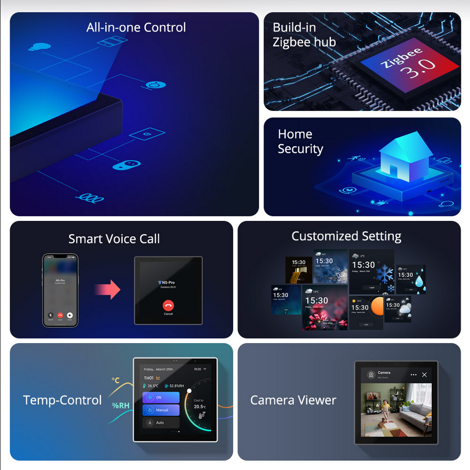 Sonoff - NS Panel PRO - An advance Zigbee Hub smart home control panel with WiFi - (for Sonoff devices)