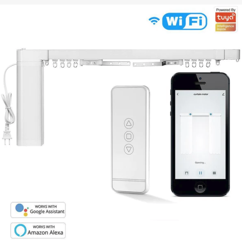WiFi - Smart Curtain Motorized System - With remote contol and Tuya smart App control
