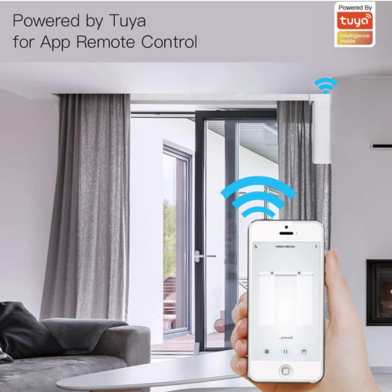 WiFi - Smart Curtain Motorized System - With remote contol and Tuya smart App control