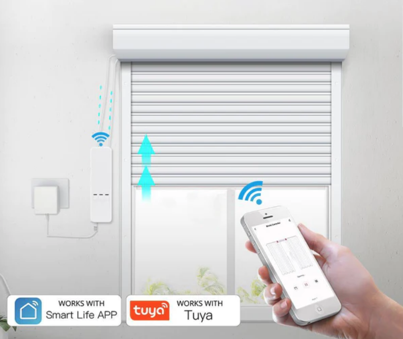 Smart WIFI Blind Mortorize Device - with Remote Control, App Control and Voice Control
