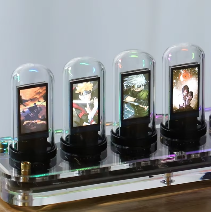 TGA-ND200 - IPS Nixie Style Tube Clock / Display - with smart app editable controls