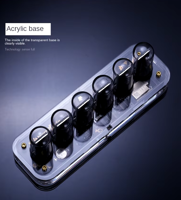 TGA-ND200 - IPS Nixie Style Tube Clock / Display - with smart app editable controls