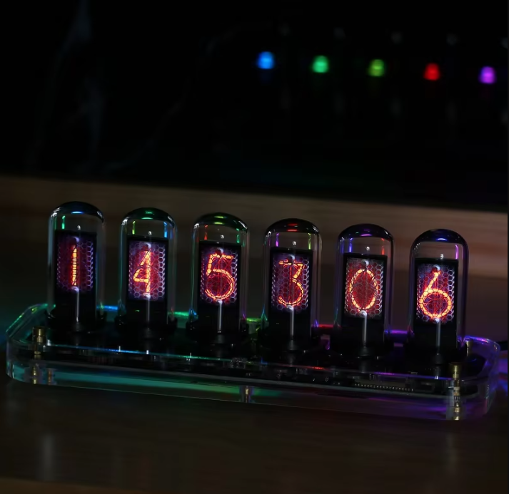 TGA-ND200 - IPS Nixie Style Tube Clock / Display - with smart app editable controls
