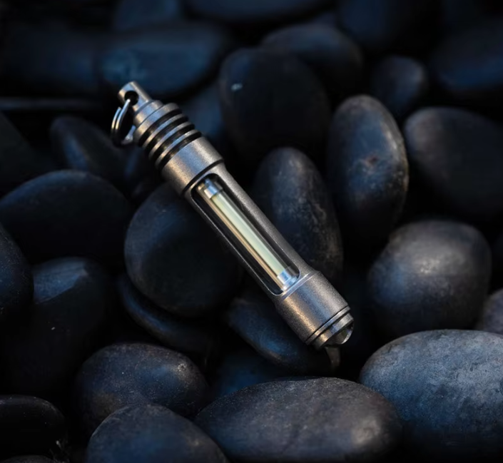 TGA-8323P -- Titanium Alloy Luminous - Photon Fob (Self- illuminating)