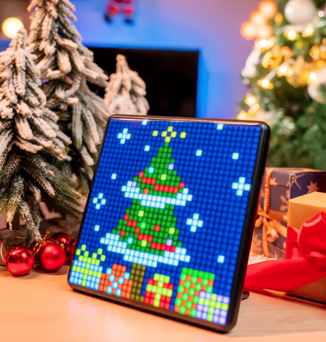 Pixoo64 -- 64 X 64 Smart Pixel Art LED Display with Social Media Notification Function