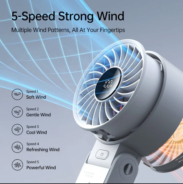 Life 7 Handheld Fan with Digital Display