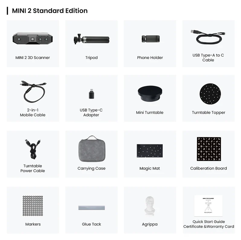 Revopoint - Mini 2 --- Mini 3D Scanner for Small Objects