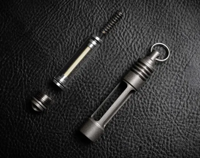 TGA-8323P -- Titanium Alloy Luminous - Photon Fob (Self- illuminating)