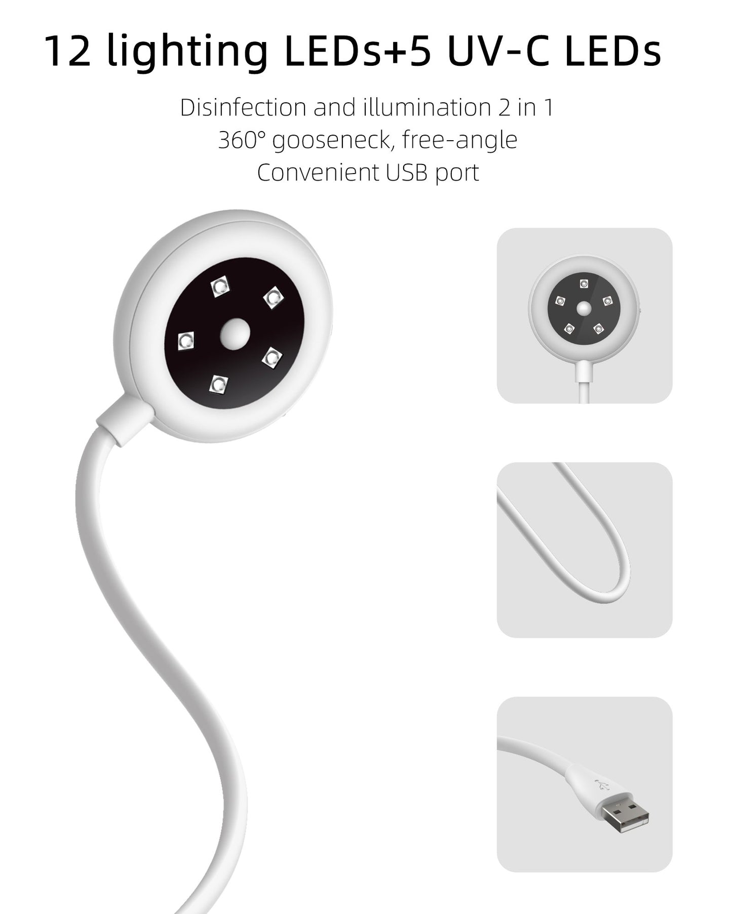 L1 - 2 in 1 Portable Illumination and Sanitizing Lamp -- USB powered