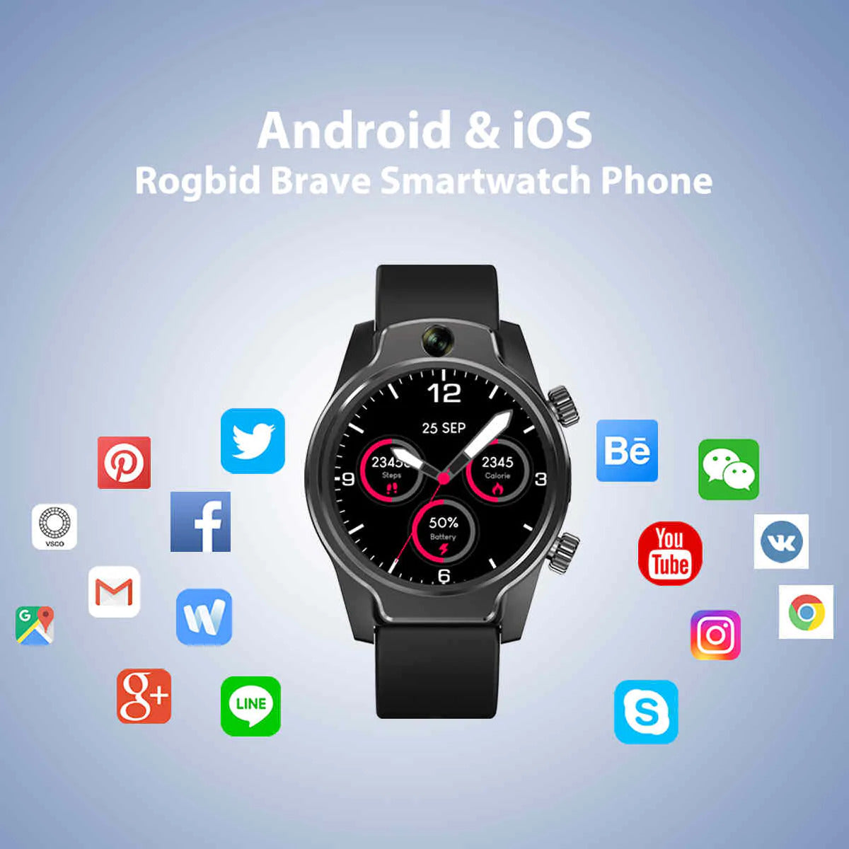 Rogbid - Brave/S08 ---- 4G IP68 Smartwatch