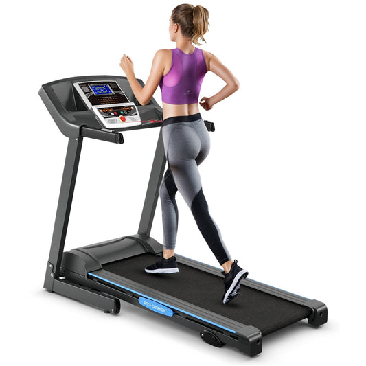 2.25HP Foldable Electric Treadmill with Large LCD Display