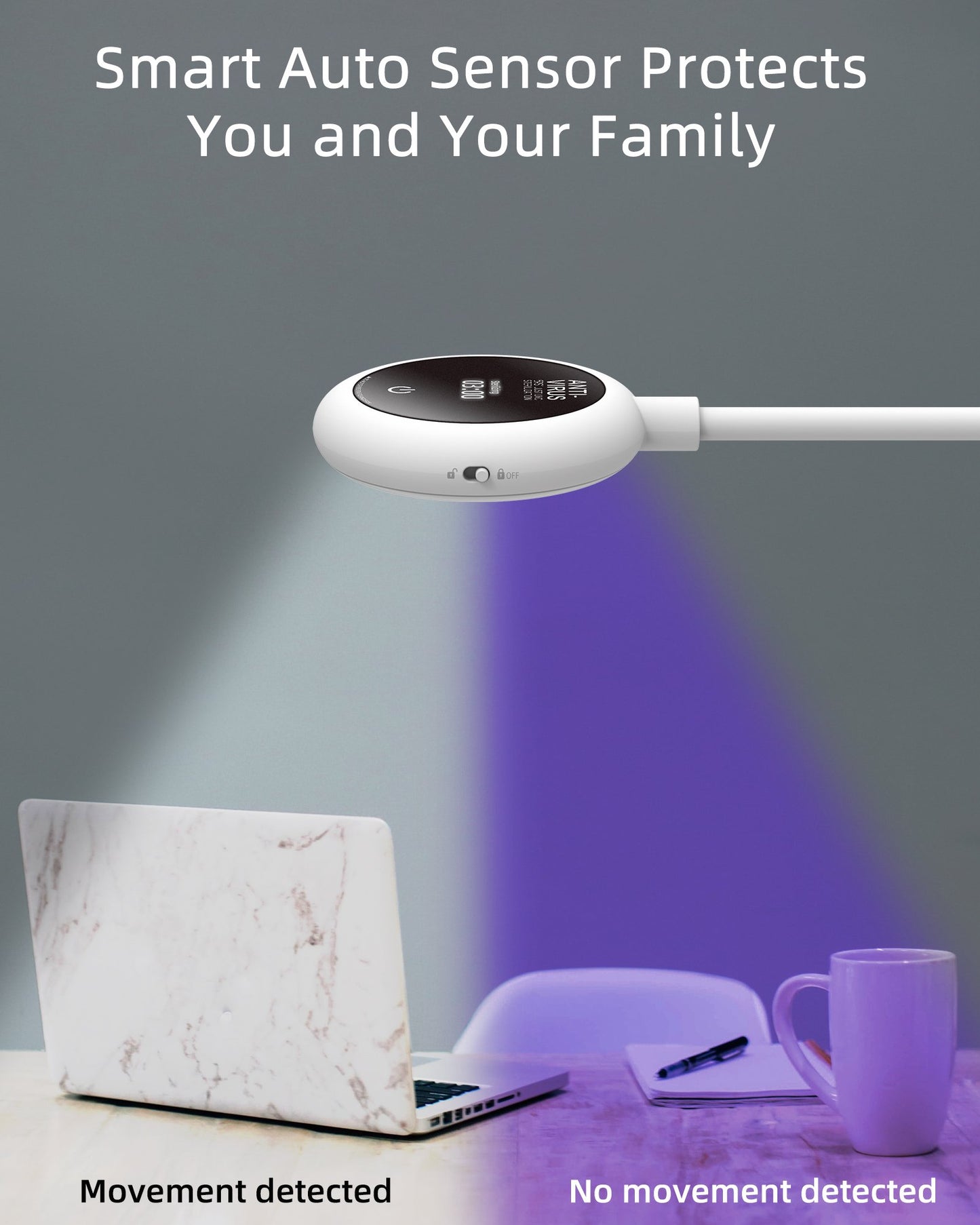 L1 - 2 in 1 Portable Illumination and Sanitizing Lamp -- USB powered