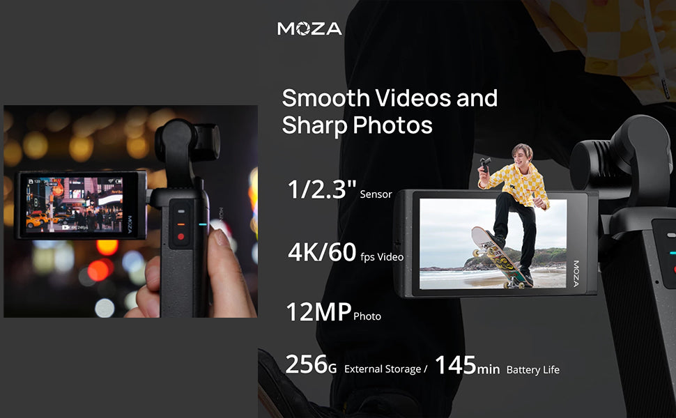 Moza - Moin Pocket Camera - 3 Axis Motorized