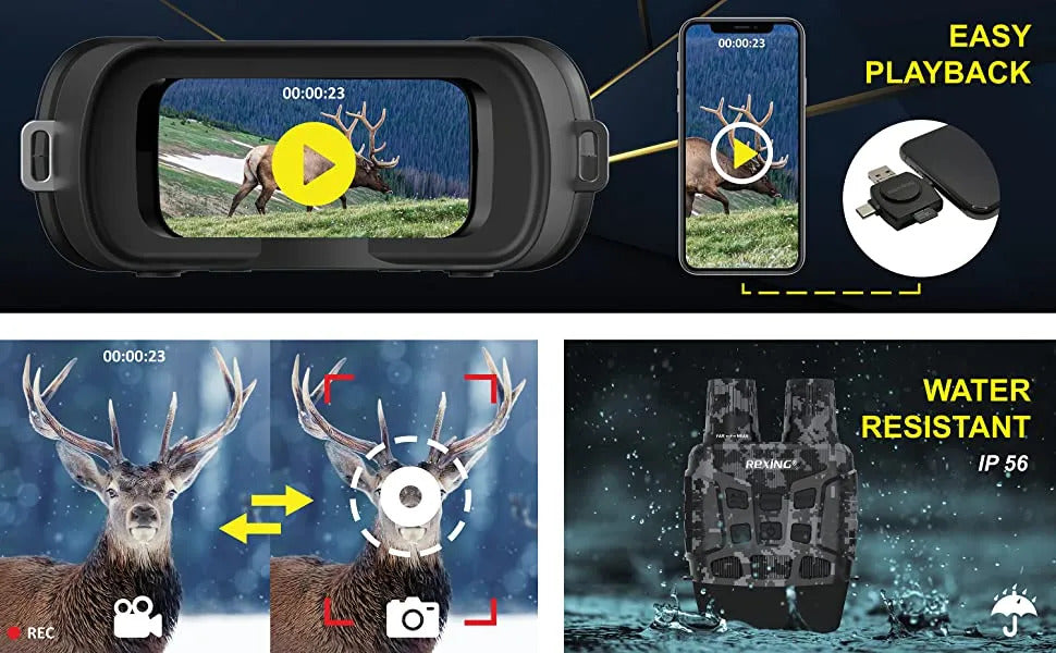Rexing B1 --- Binocular - Night Vision Goggles (Digial Camo color)