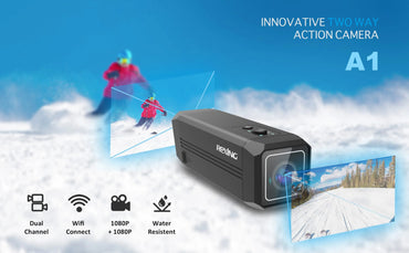 Rexing A1 - Two Way Action Camera - 1080P with WiFi