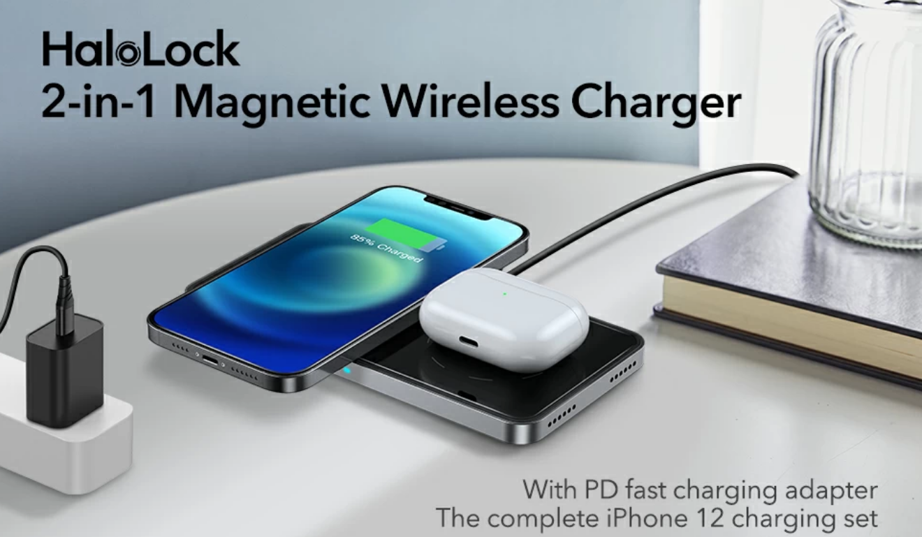 ESR - Halolock 2 in 1 Magnetic Wireless Charger