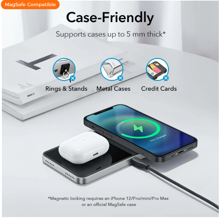 ESR - Halolock 2 in 1 Magnetic Wireless Charger