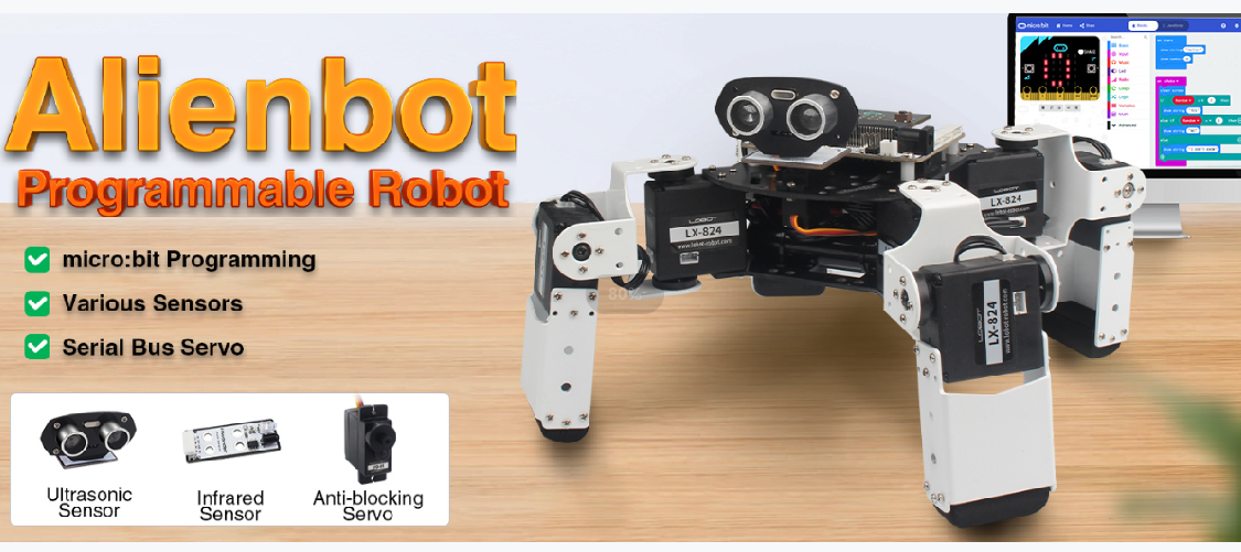 Alienbot Educational Robot  ---- STEM educational
