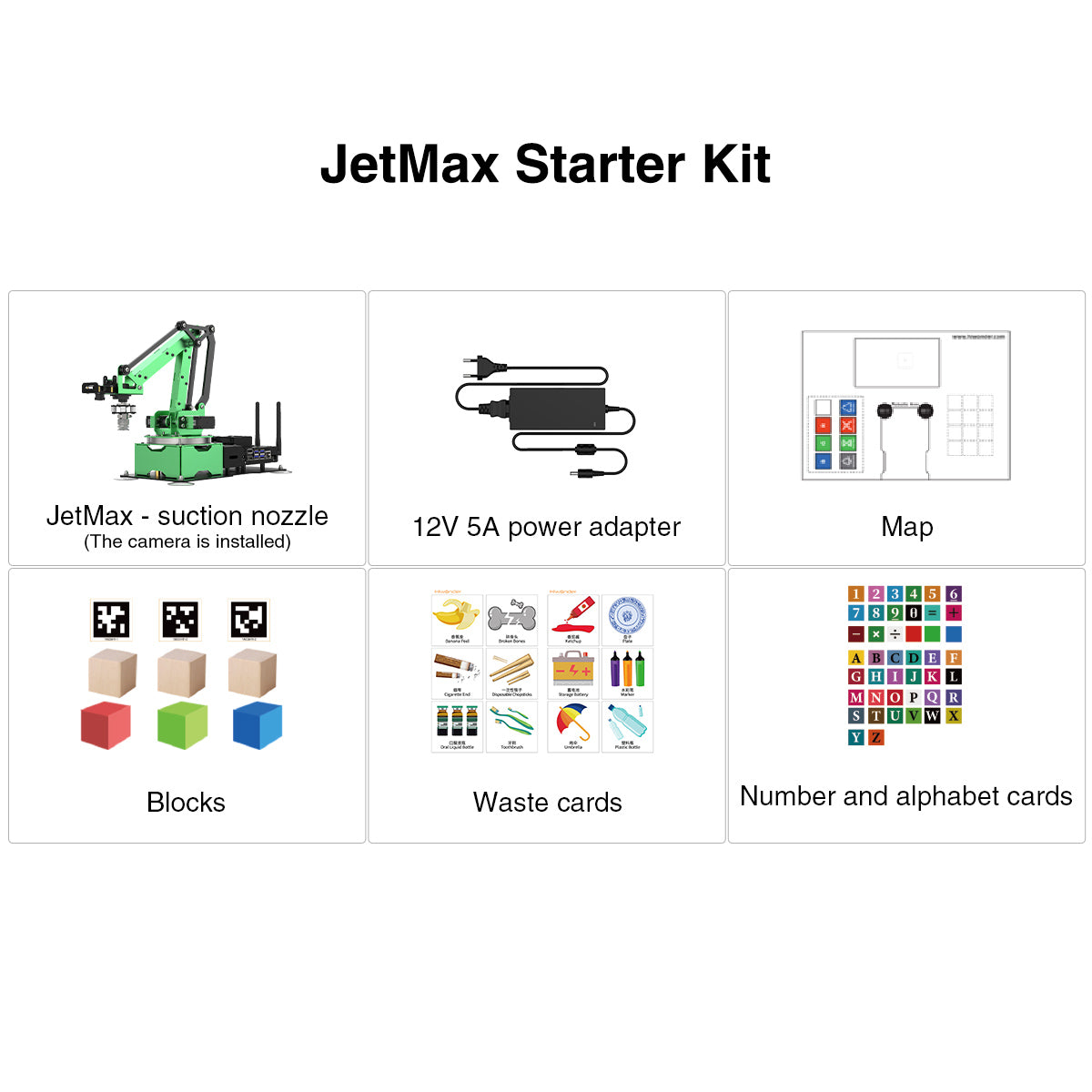 Hiwonder JetMax Robotic arm - Starter Kit