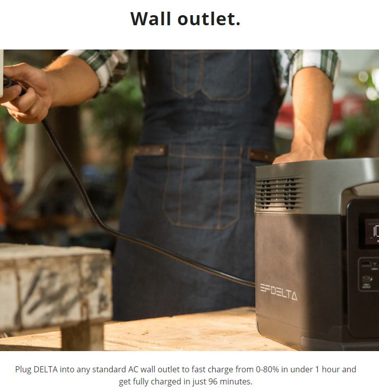 Ecoflow - Delta 1300 Portable Power Station (Total AC output 1800W)