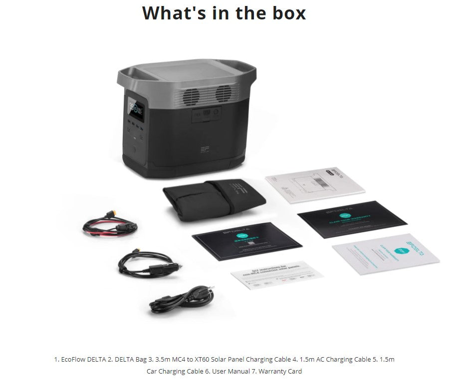Ecoflow - Delta 1300 Portable Power Station (Total AC output 1800W)