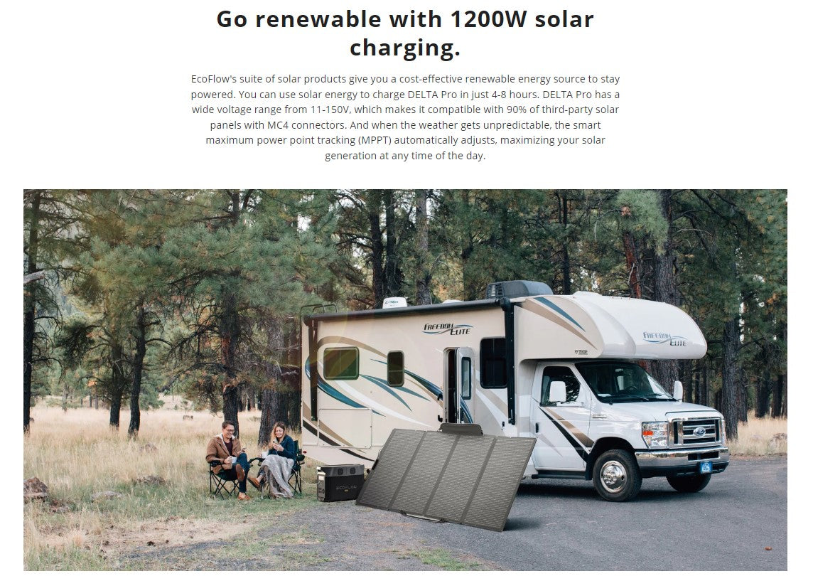 EcoFlow -- Delta Pro Portable Power Station (Total AC Output 3600W)