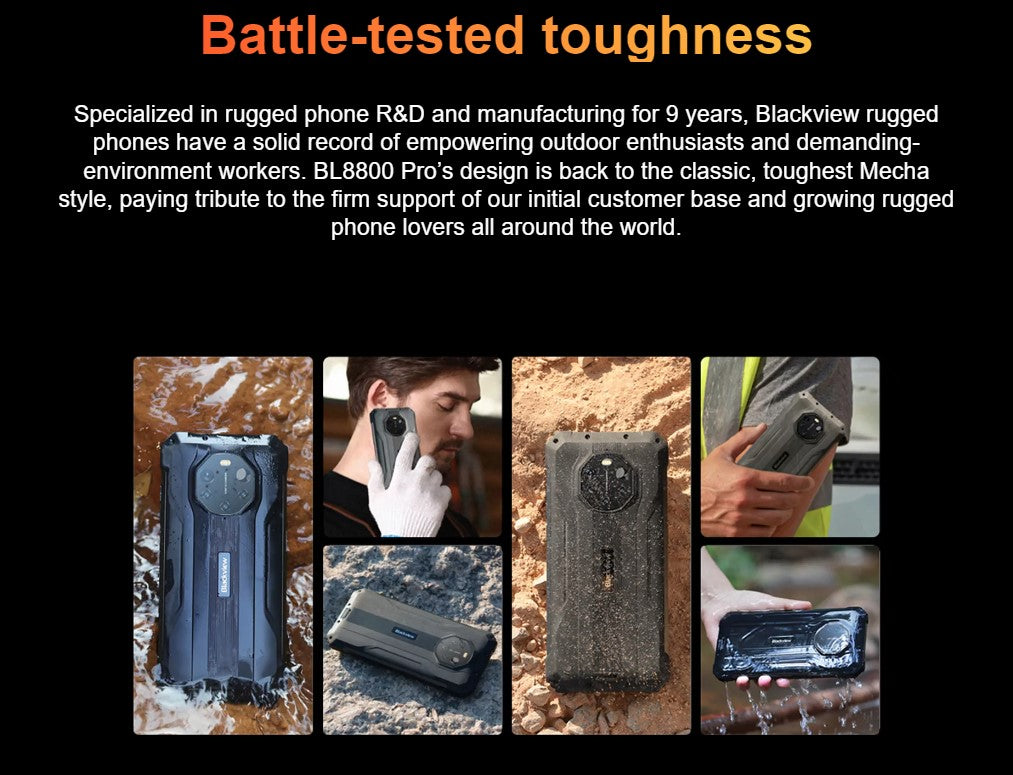Blackview ---- BL8800 Pro -- 5G Rugged Smart Phone with Thermal Imaging