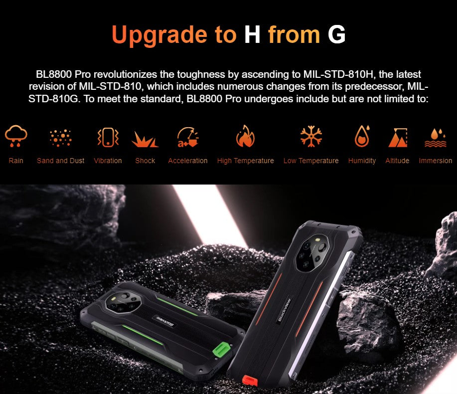 Blackview ---- BL8800 Pro -- 5G Rugged Smart Phone with Thermal Imaging