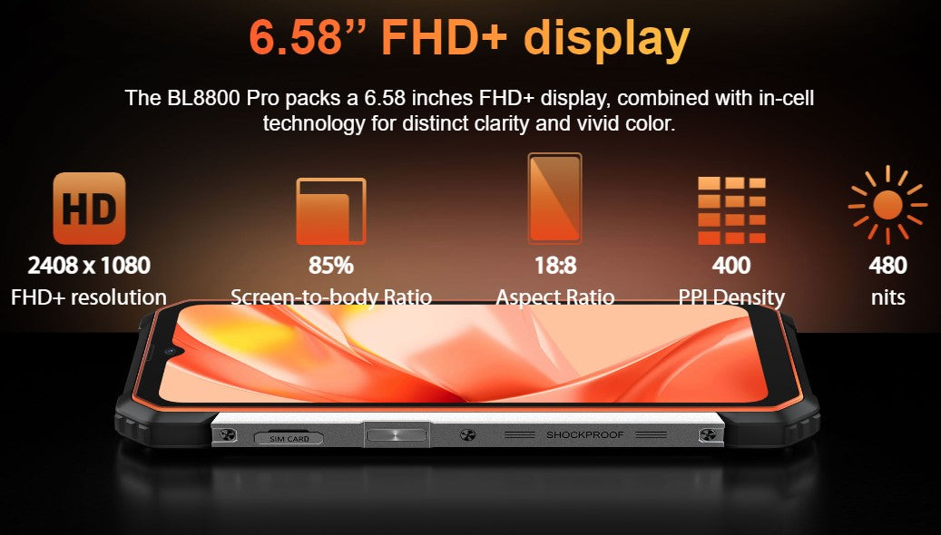 Blackview ---- BL8800 Pro -- 5G Rugged Smart Phone with Thermal Imaging