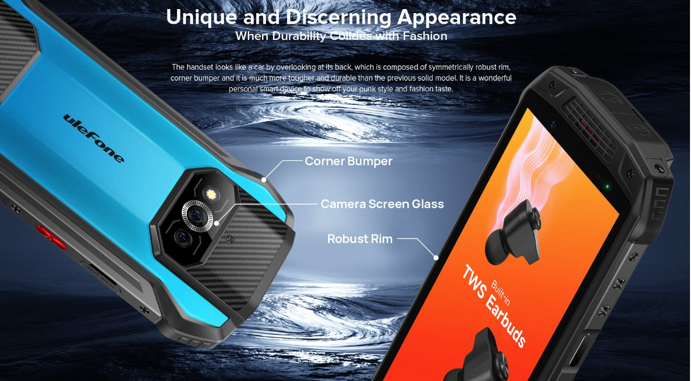 Ulefone Armor 15 -4G Rugged Smartphone with build-in TWS Earbuds