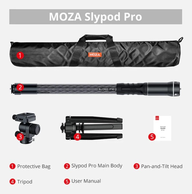 Moza - Slypod Pro - Professional Motorized 3 in 1 monopod