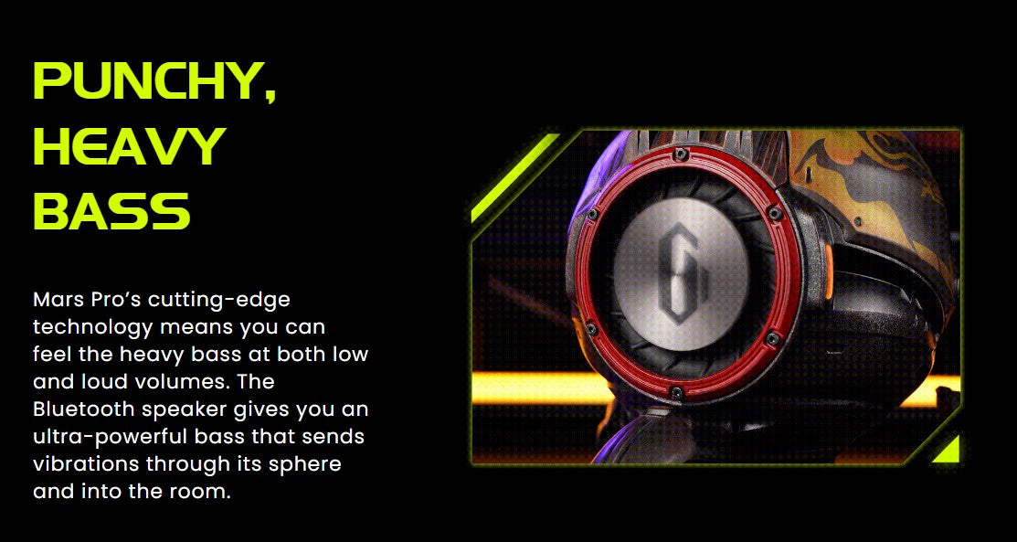 Gravastar - Mars Pro Bluetooth 5.0 Speaker