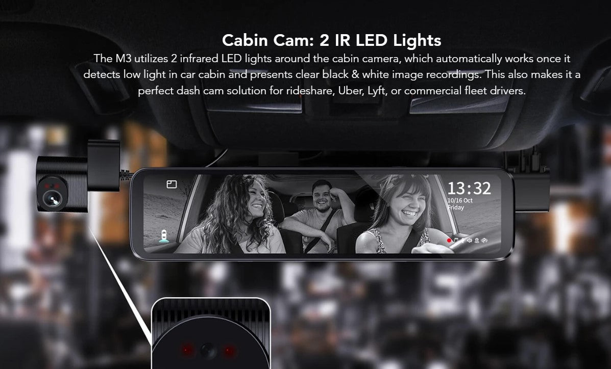 Vantrue ---- M3 - 3 Channel Mirror Camera