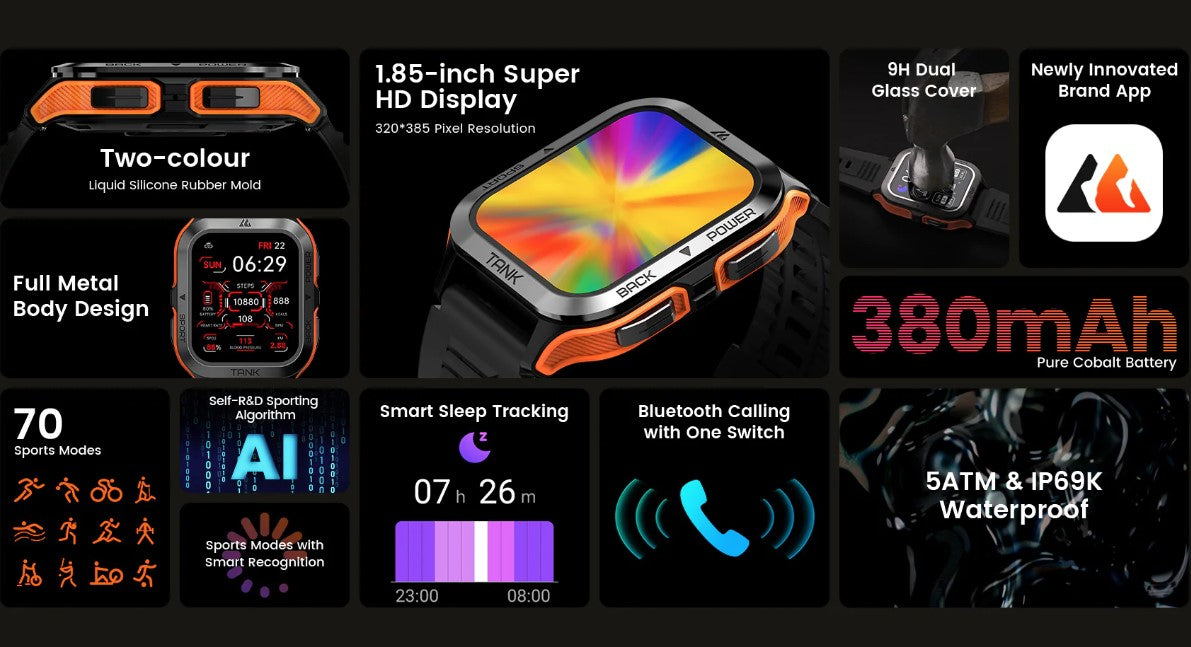 Kospet -- Tank M2 Smartwatch