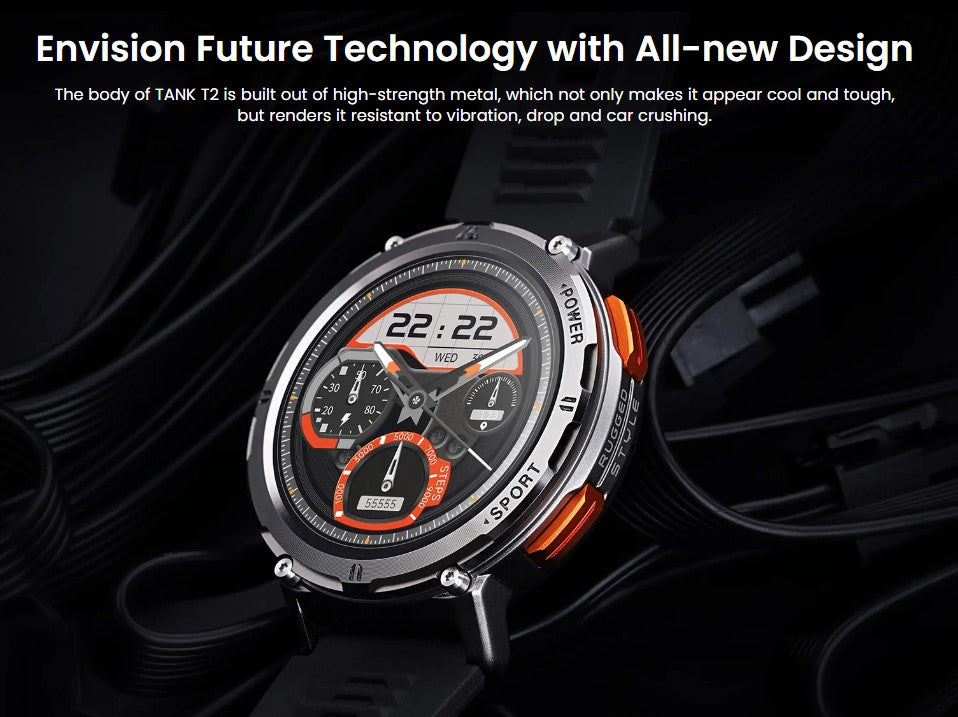 Kospet --- Tank T2 -- Rugged Smartwatch