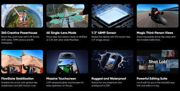 instag360 ---- X3 360 degree Portable Camera (Standalone Model)